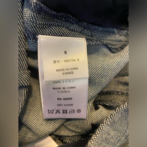 $575 NWT TSE Midnight Indigo Vintage Twill Fitted Bootcut Pants Size 6 - Picture 7 of 8